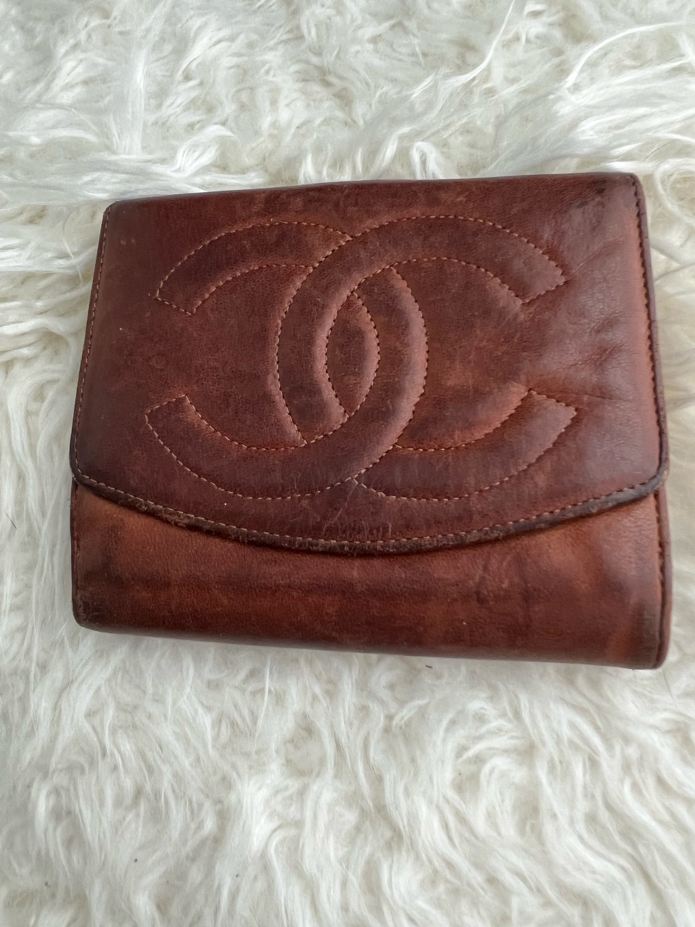 Vintage Chanel Timeless Classique compact bifold wallet